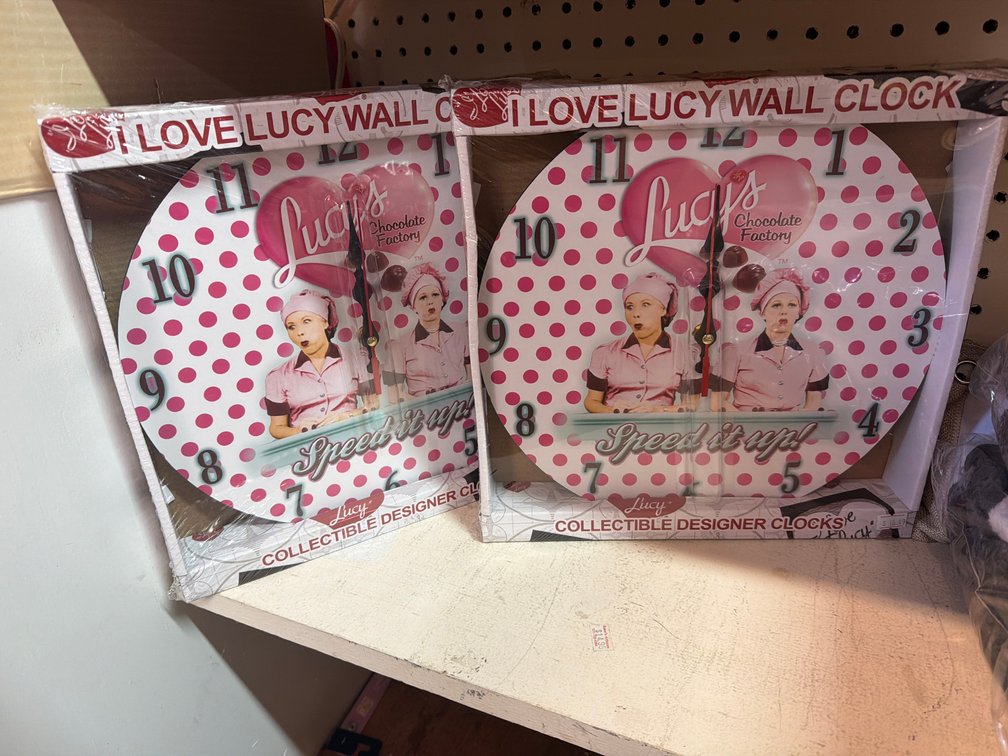 (2) I LOVE LUCY CLOCKS