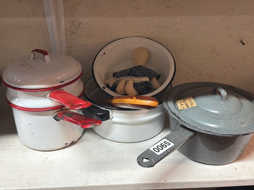 VINTAGE ENAMEL COOKWARE