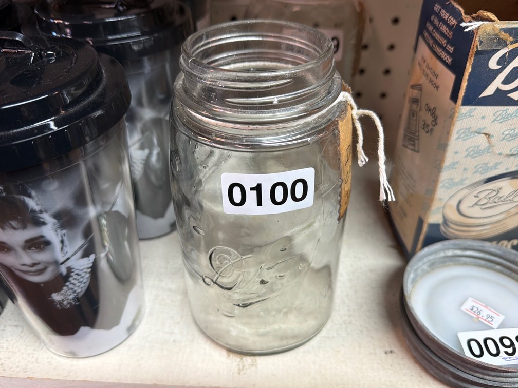 DREY CLEAR QT MASON JAR