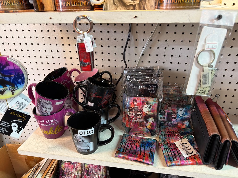 AUDREY HEPBURN, MARILYN MONROE & ELVIS ITEMS