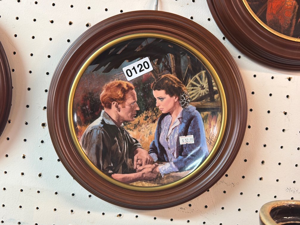 FRAMED GONE WITH THE WIND COLLECTOR PLATE