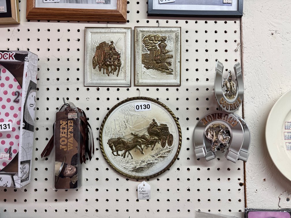 LOT OF JOHN WAYNE/WESTERN DECOR