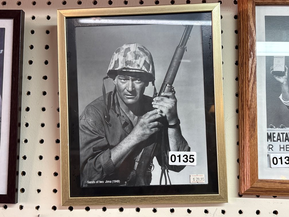 SMALL JOHN WAYNE FRAMED PRINT