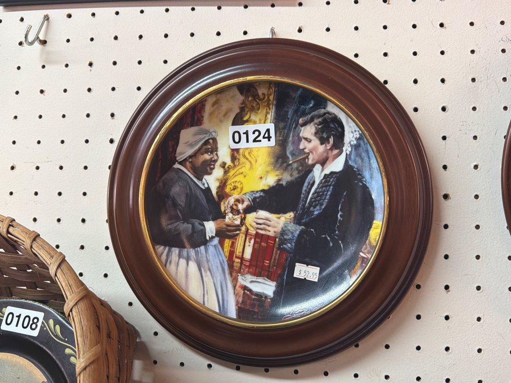 FRAMED GONE WITH THE WIND COLLECTOR PLATE