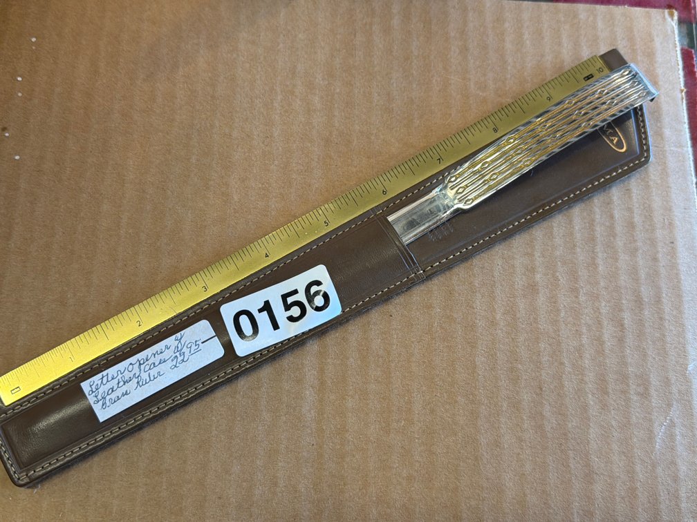 LETTER OPENER W/ LEATHER CASE