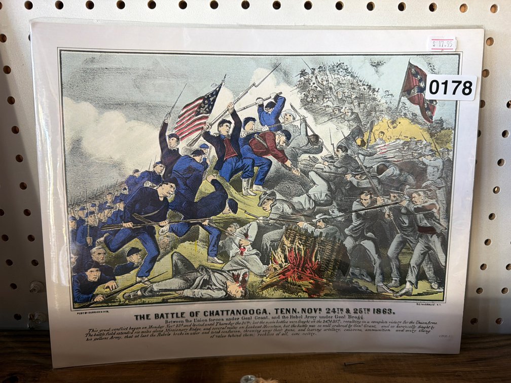 THE BATTLE OF CHATTANOOGA TN PRINT