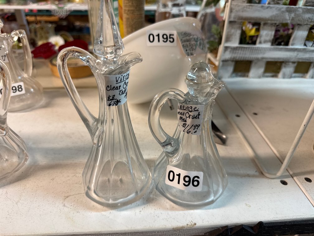 (2) VINTAGE CRUETS