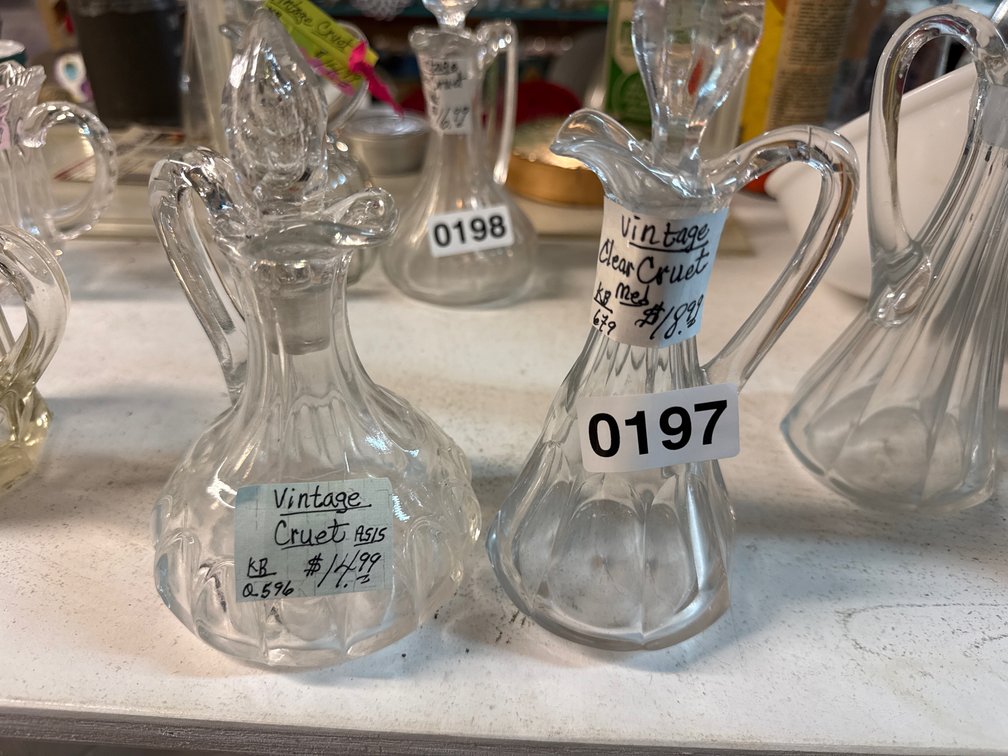 (2) VINTAGE CRUETS