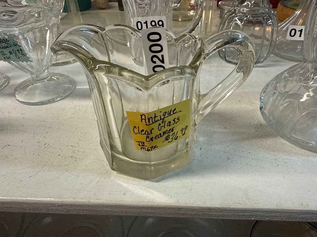 VINTAGE GLASS CREAMER