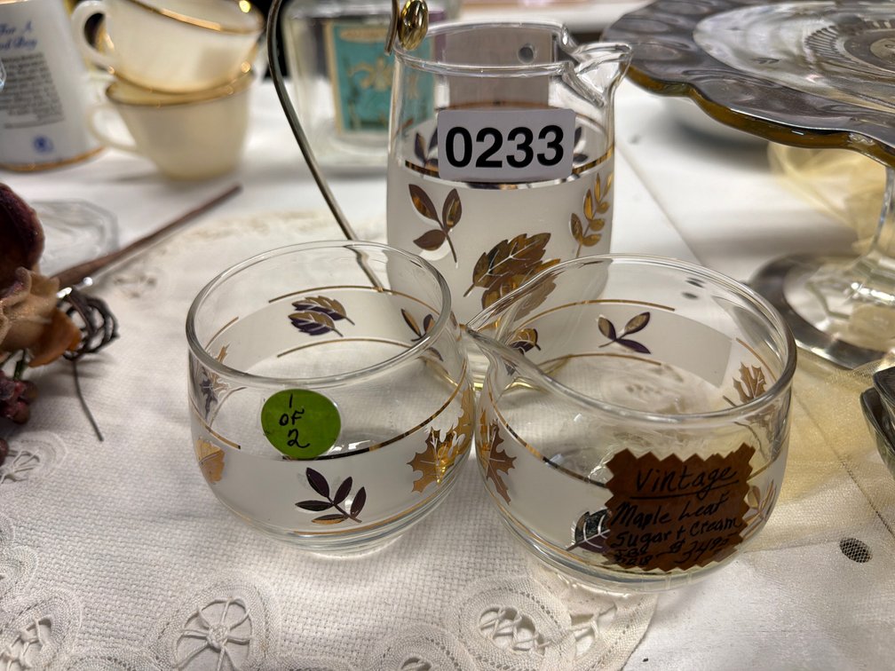 MCM CREAM SUGAR SET, SMALL PITCHER
