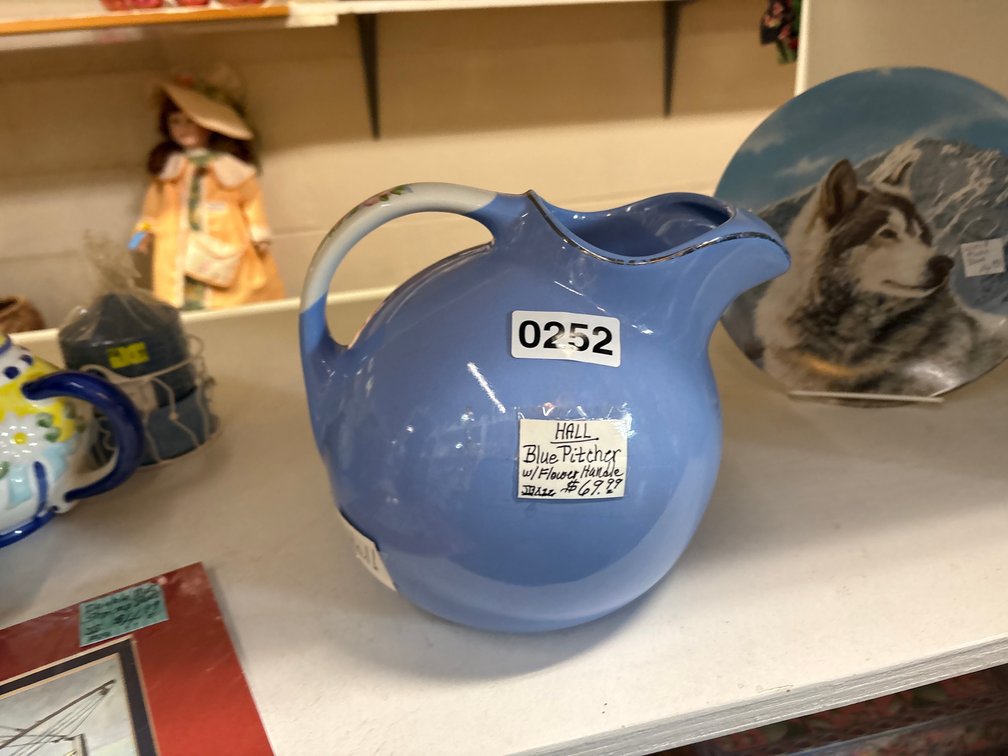 HALL BLUE PITCHER