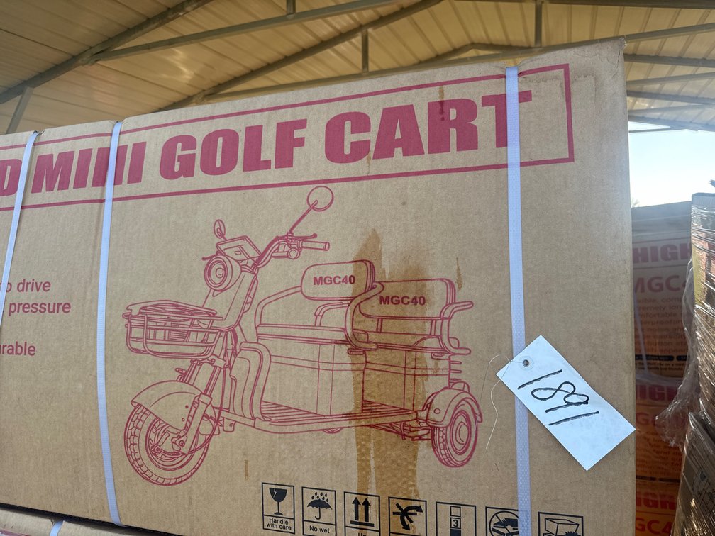 BLACK MINI GOLF CART