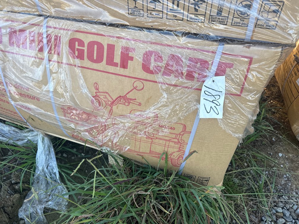 RED MINI GOLF CART