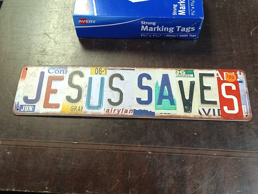 JESUS SAVES SIGN