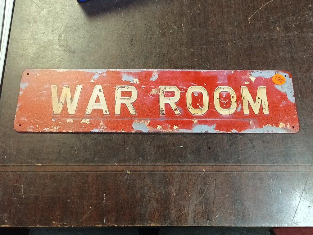 WAR ROOM SIGN
