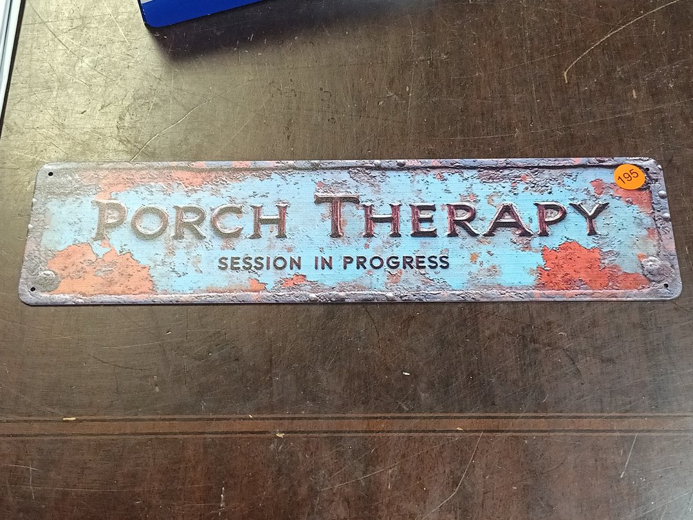 PORCH THERAPY SIGN