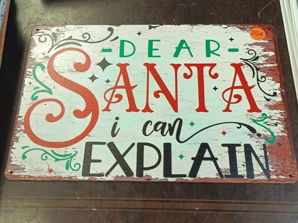 DEAR SANTA SIGN