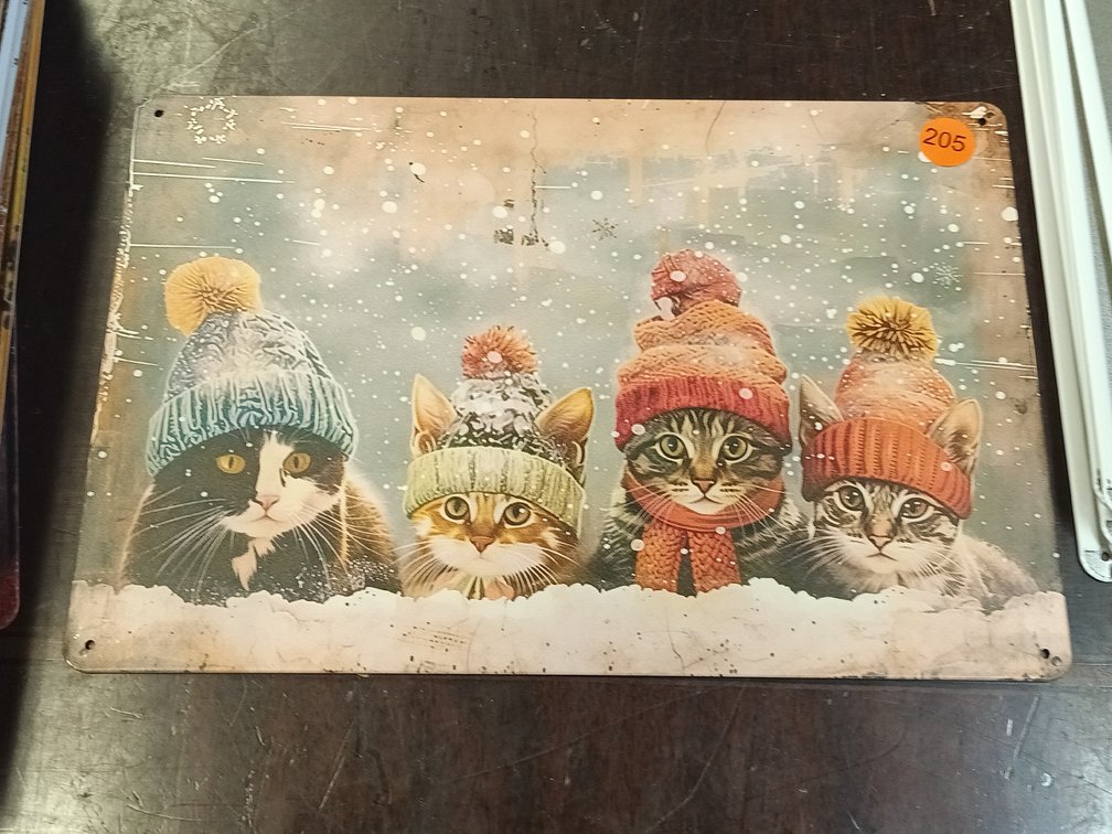WINTER CATS SIGN