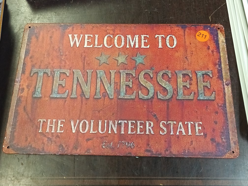 WELCOME TO TENNESSEE SIGN