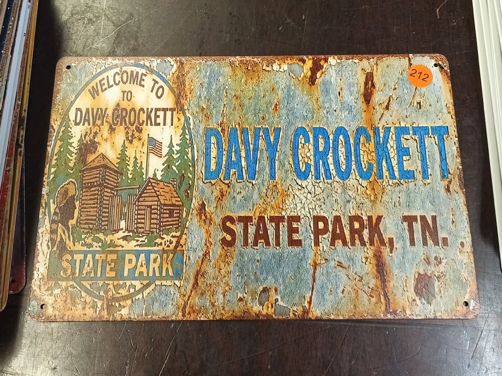 DAVY CROCKETT SIGN