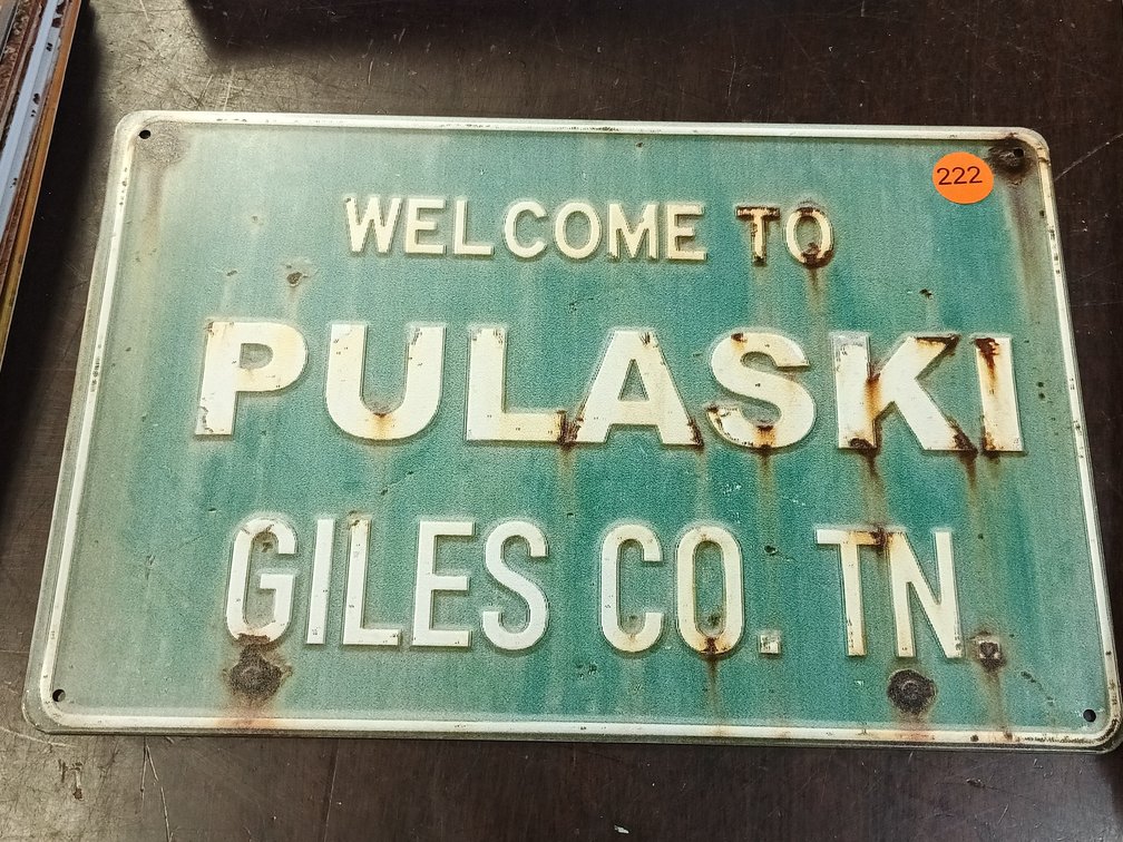 WELCOME TO PULASKI SIGN