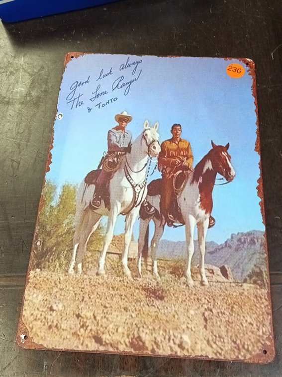 LONE RANGER AND TONTO SIGN
