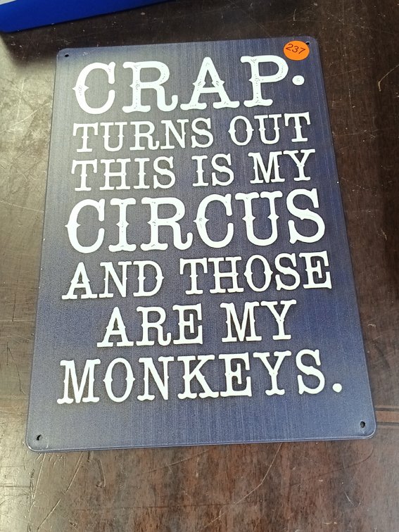 TURNS OUT SIGN