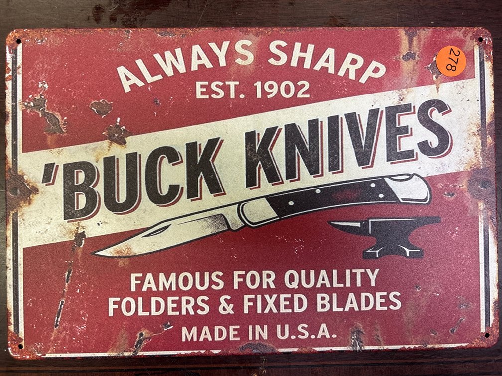 BUCK KNIVES SIGN