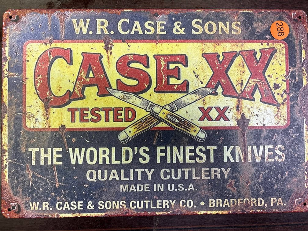 CASE XX KNIVES SIGN