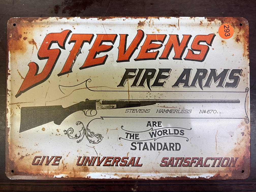 STEVENS FIRE ARMS SIGN