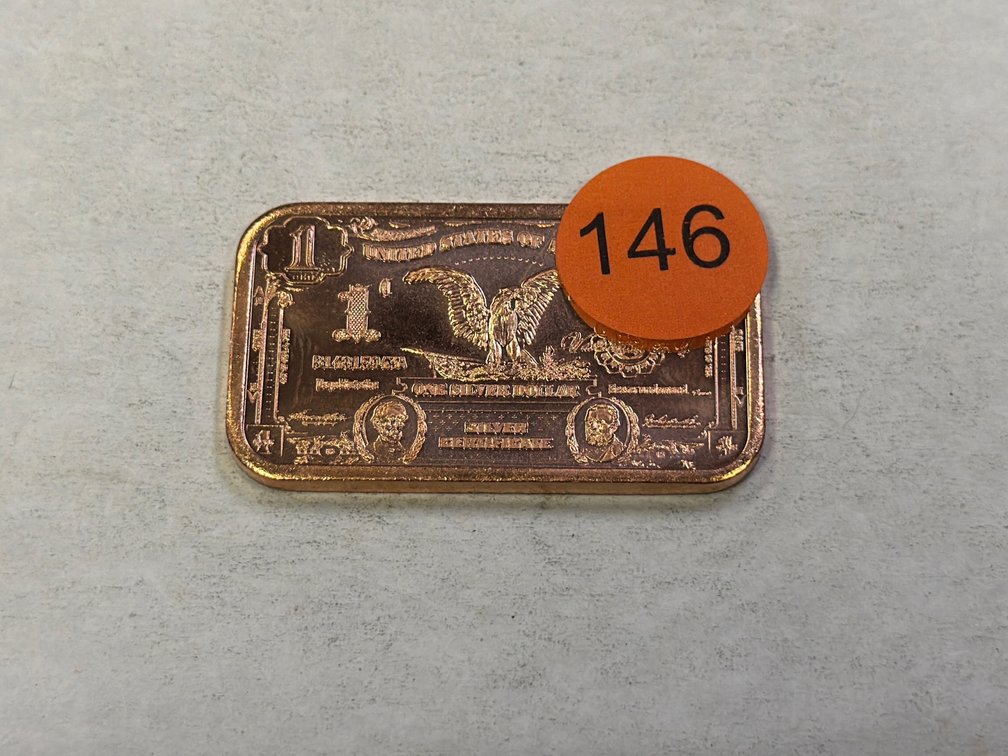1 OZ COPPER BAR