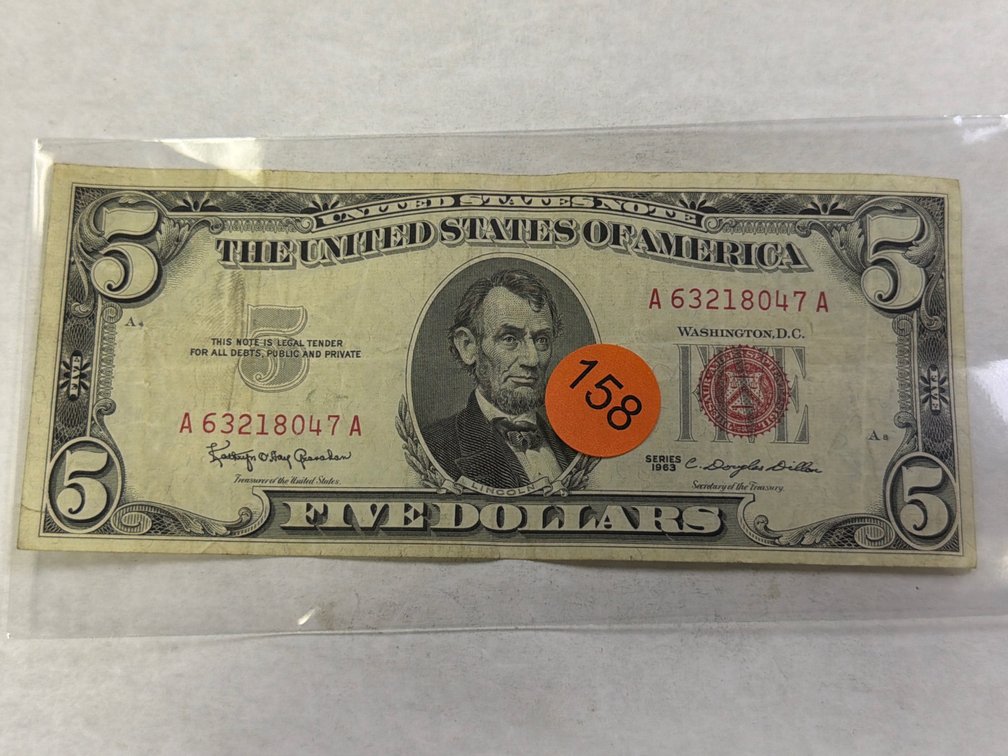 1963 $5 RED SEAL