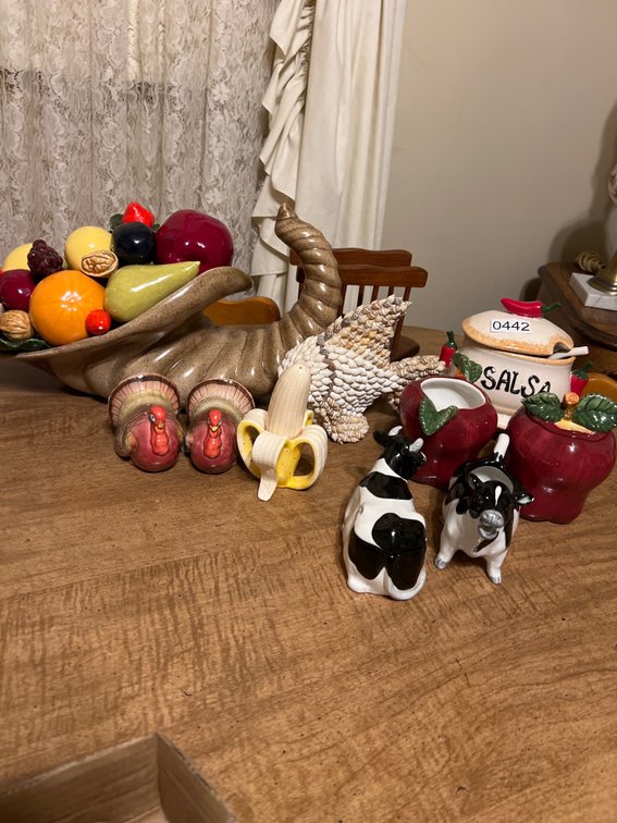 CORNUCOPIA SALT AND PEPPER AND MISCELLANEOUS