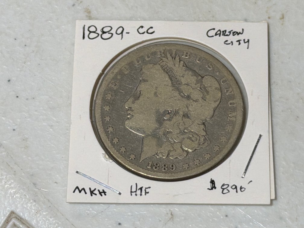 1889 CC MORGAN SILVER DOLLAR