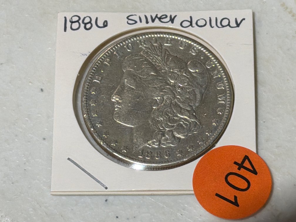 1886 MORGAN SILVER DOLLAR