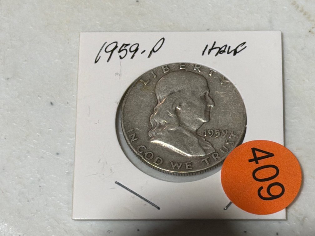 1959 FRANKLIN HALF  DOLLAR