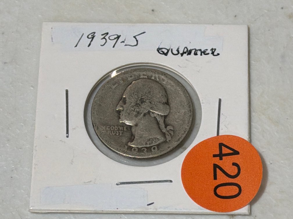 1939 D SILVER QUARTER