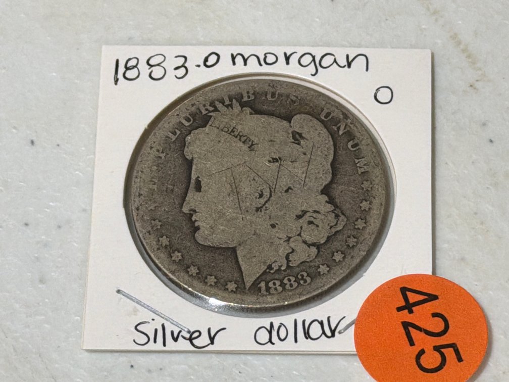 1883 MORGAN O SILVER DOLLAR
