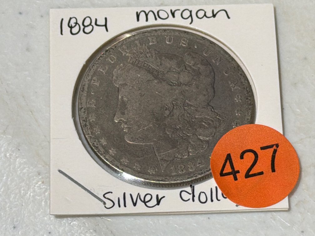 1884 MORGAN SILVER DOLLAR