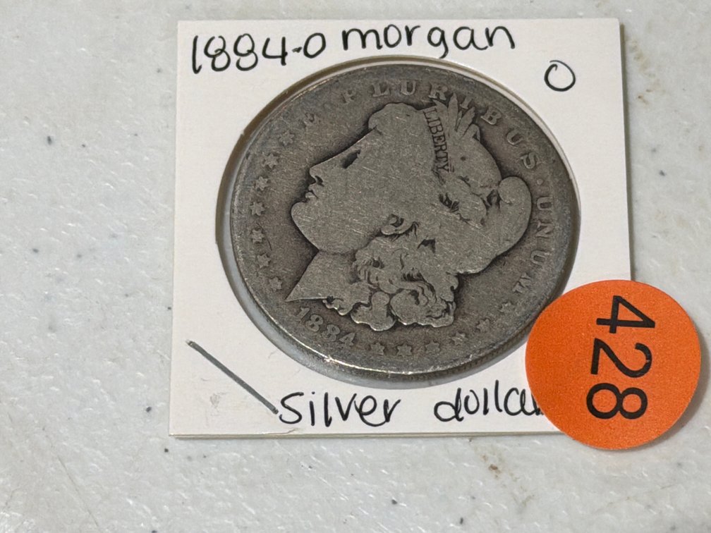 1884 O MORGAN SILVER DOLLAR