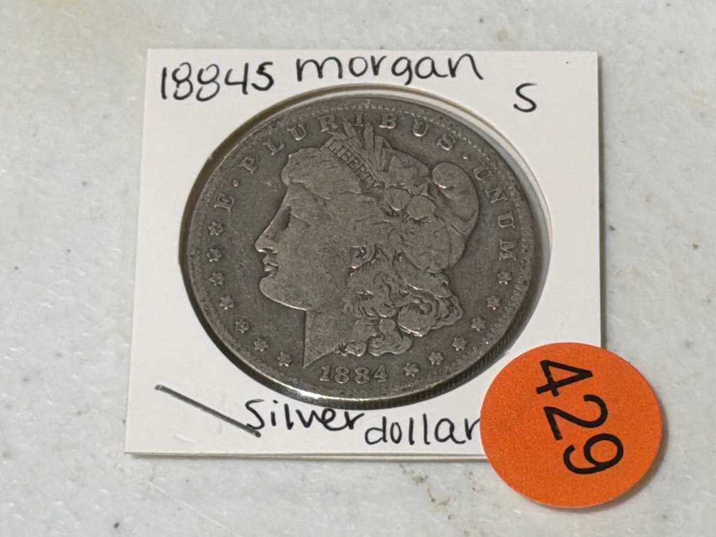 1884 S MORGAN SILVER DOLLAR