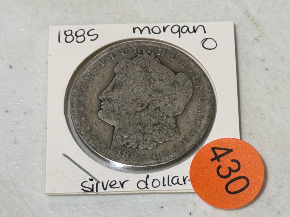 1885 O MORGAN SILVER DOLLAR