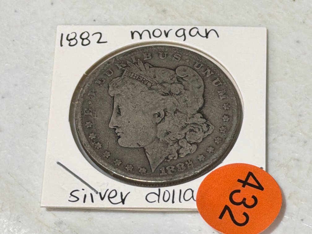 1882 MORGAN SILVER DOLLAR
