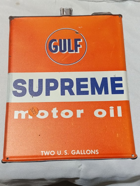 GULF SUPREME METAL SIGN