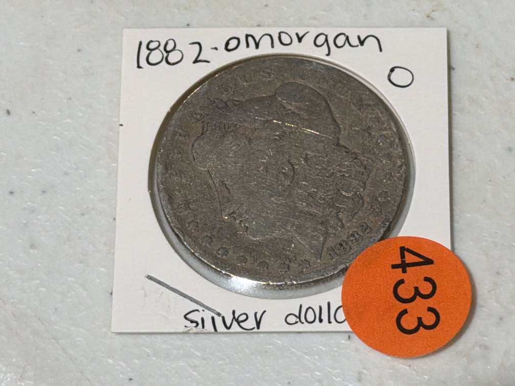 1882 O MORGAN SILVER DOLLAR
