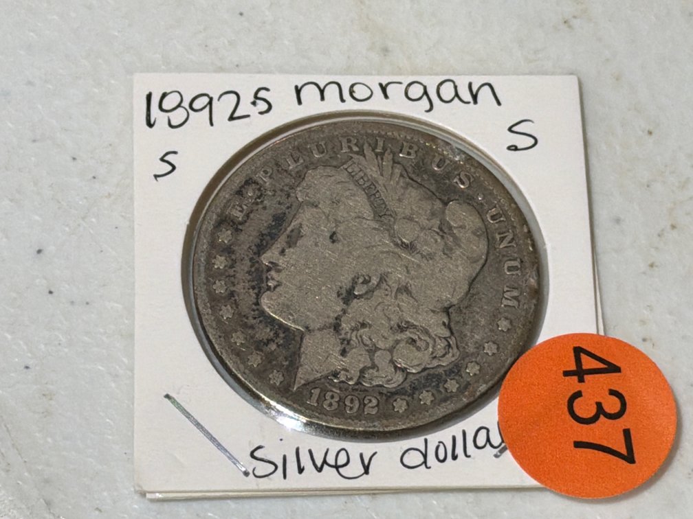 1892 S MORGAN SILVER DOLLAR