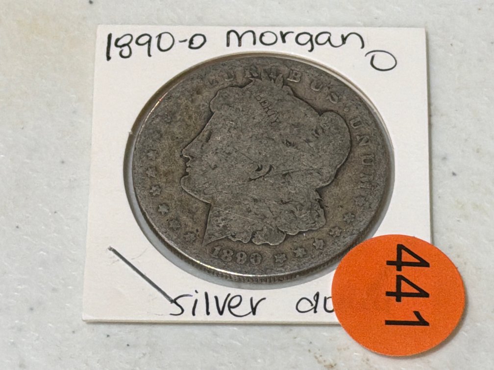 1890 O MORGAN SILVER DOLLAR