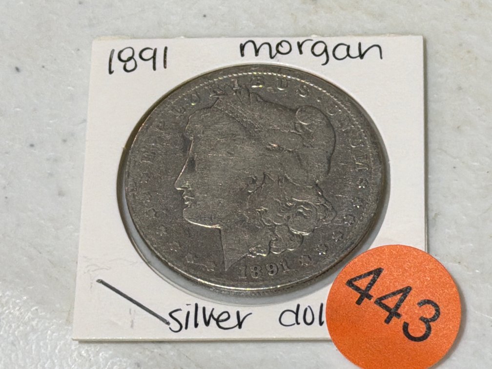 1891 MORGAN SILVER DOLLAR