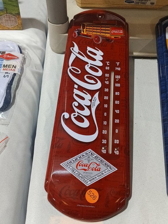COCA COLA METAL THERMOMETER
