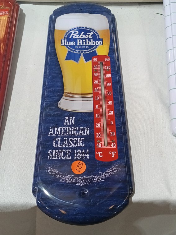 BLUE RIBBON METAL THERMOMETER
